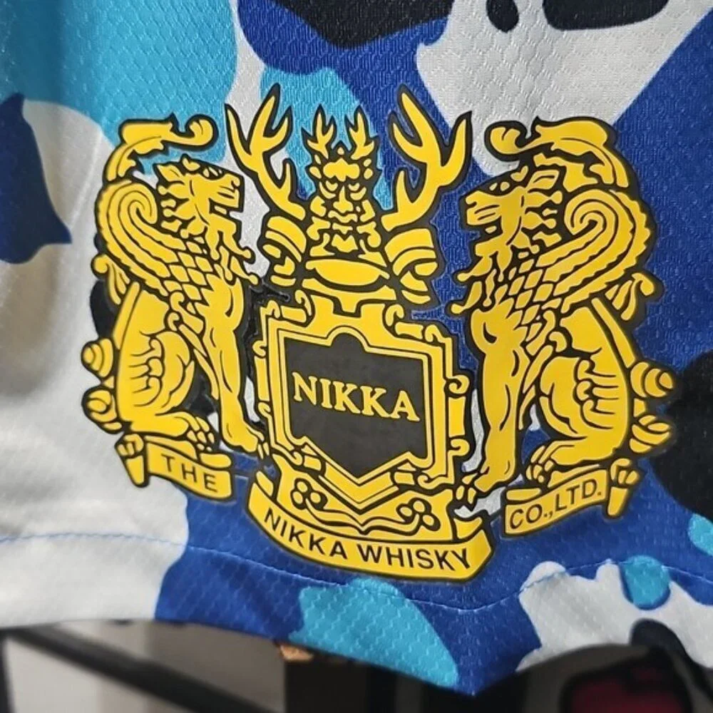 Japan Themed Blue & White Men's Soccer Jersey Shirt Large New - Picture 7 of 11